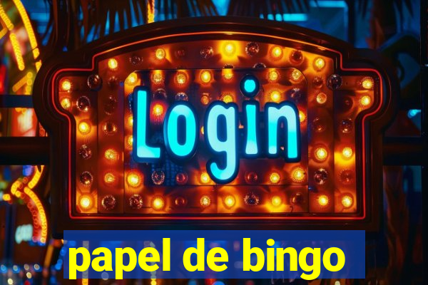 papel de bingo